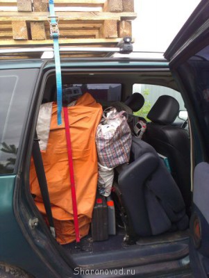 Не вынимая сидений...