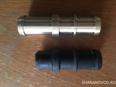 Патрубок печки - старый рядом с новым.jpeg