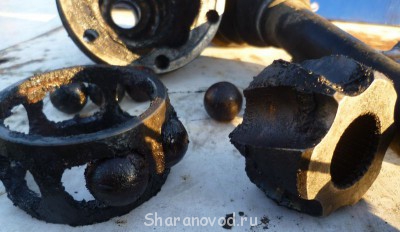 Сухая смазка, точнее - грязь, какая-то.