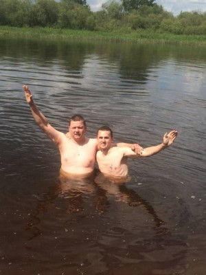 Решили искупаться перед отездом