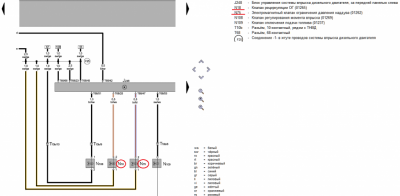 Эл.подключение клапанов N75 и N18.