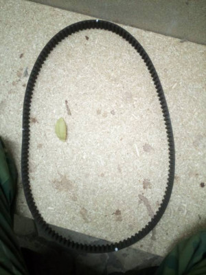 На старом ремне, перед снятием сделал метки. Снял, перенёс метки на новый ремень (65 зубов получилось). Это если на старом ремне метки КВ и РВ совпадают идеально.